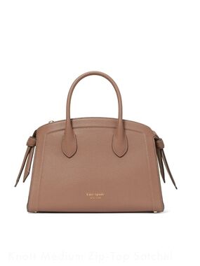 NWT Kate Spade Pebbled Leather Knott Medium Satchel